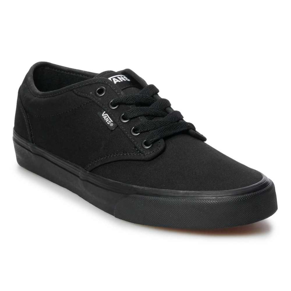 Vans Men's All-Black Canvas Sneakers